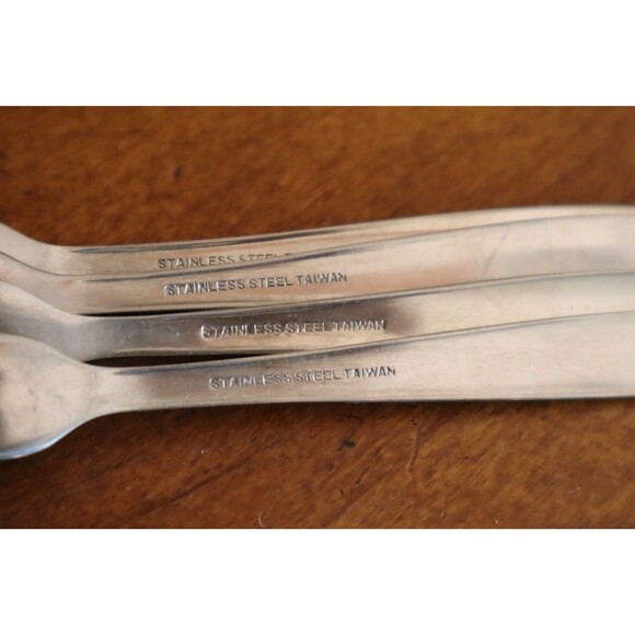 Impassa Atomic Starburst 4x Cocktail Fork 6.25" Flatware Stainless Taiwan Stars - Picture 4 of 8